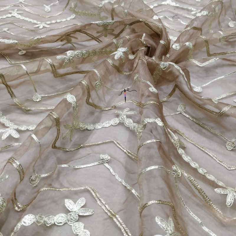 Organza Embroideries, Width 44"