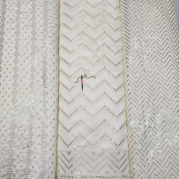 54" Silk Embroideries Combinations