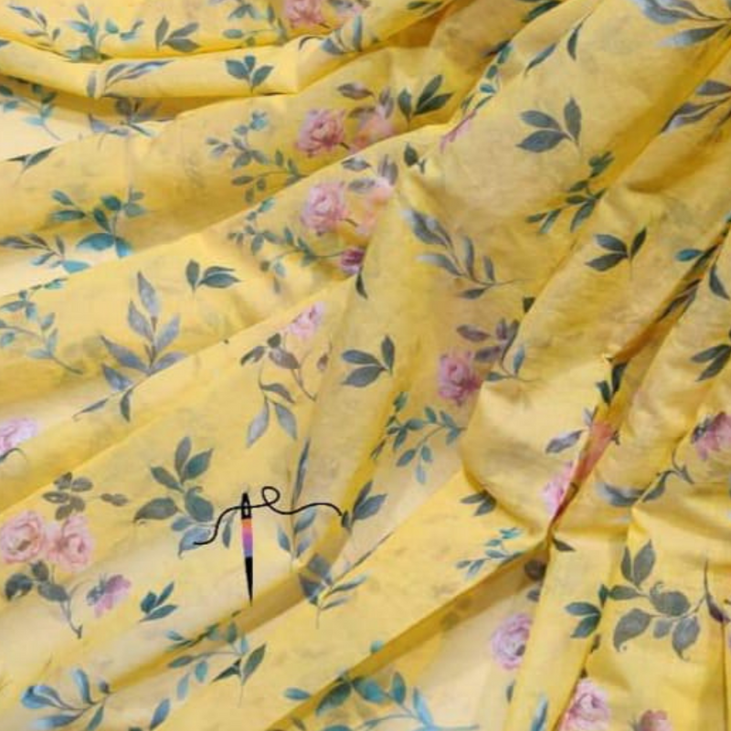 Pure Chanderi Silk , Width : 44"