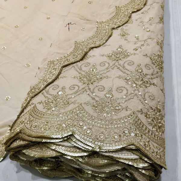 Pure Georgette Embroideries, Width - 54" & 44"