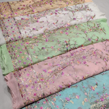 Pure Georgette, Embroided, Width : 54"