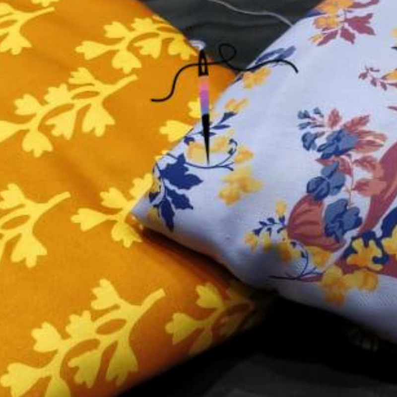 Semi Soft Cotton Silk Prints , Width 44"