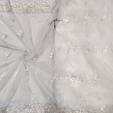 54” georgette and 44” nett embroideries combinations