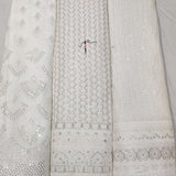 54” georgette and 44” nett embroideries combinations