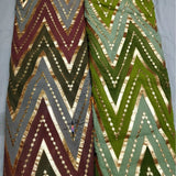 Pure Georgette Zig Zag