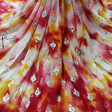 Pure Georgette- Shibori dye and Gota Embroideries